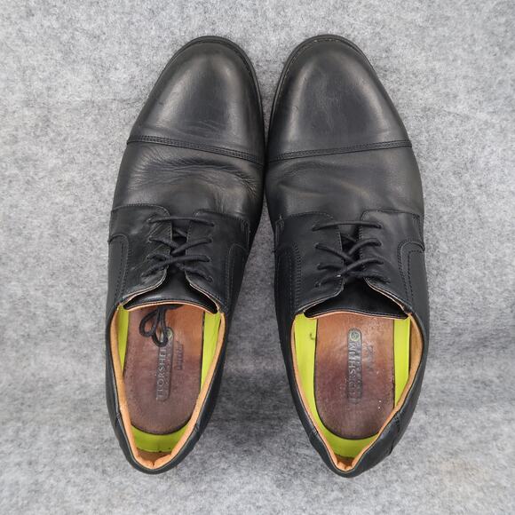 Florsheim Shoes Mens 10 Derby Dress Oxford Leather Black Cap Toe Work Formal main image 7